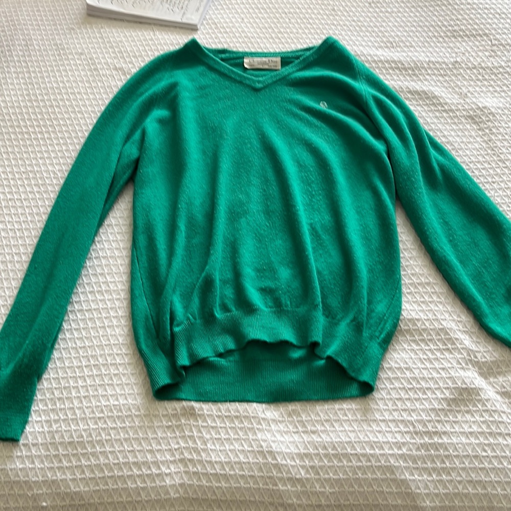Vintage Dior Green Sweater